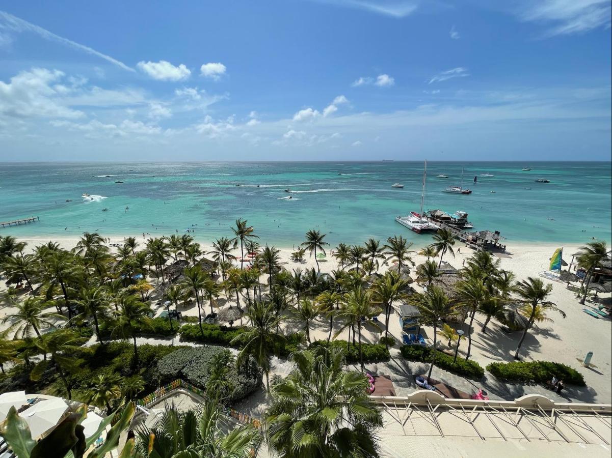 Luxury Ocean View Condo @ Aruba'S شاطئ بالم المظهر الخارجي الصورة